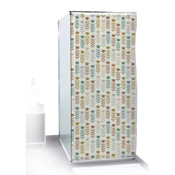 Gifi Equipement Douche^Rideau de douche motif fleur multicolore 180x200cm 100% polyester
