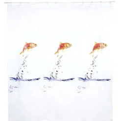 Gifi Equipement Douche^Rideau de douche motif poissons