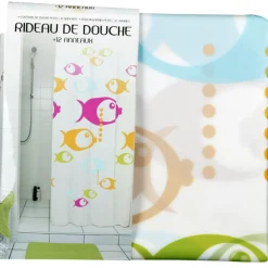 Gifi Aménagement Salle De Bain^Rideau de douche poissons