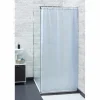 Gifi Equipement Douche^Rideau de douche semi-transparent blanc