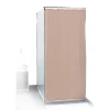 Gifi Equipement Douche^Rideau de douche uni beige 180x200cm 100% polyester