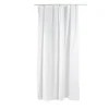 Gifi Equipement Douche^Rideau de douche uni blanc