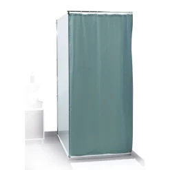 Gifi Equipement Douche^Rideau de douche uni vert 180x200cm 100% polyester