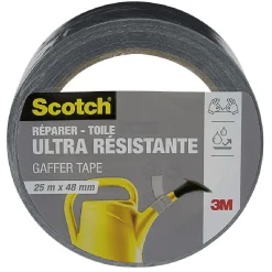 Gifi Colle Et Adhésif^Rouleau adhésif de réparation Scotch gris L.25 m x2