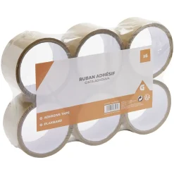 Gifi Colle Et Adhésif^Rouleau adhésif marron x6