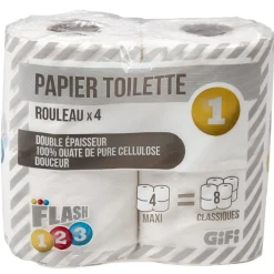 Gifi Bien-Être^Rouleau de papier toilette 280 feuilles x4