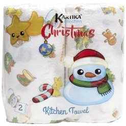 Gifi Nettoyage Et Entretien|Rouleau essuie tout 70 feuilles motif Noël x2