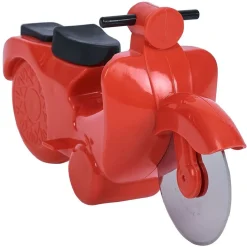 Gifi Roulette à pizza forme scooter rouge ou bleu