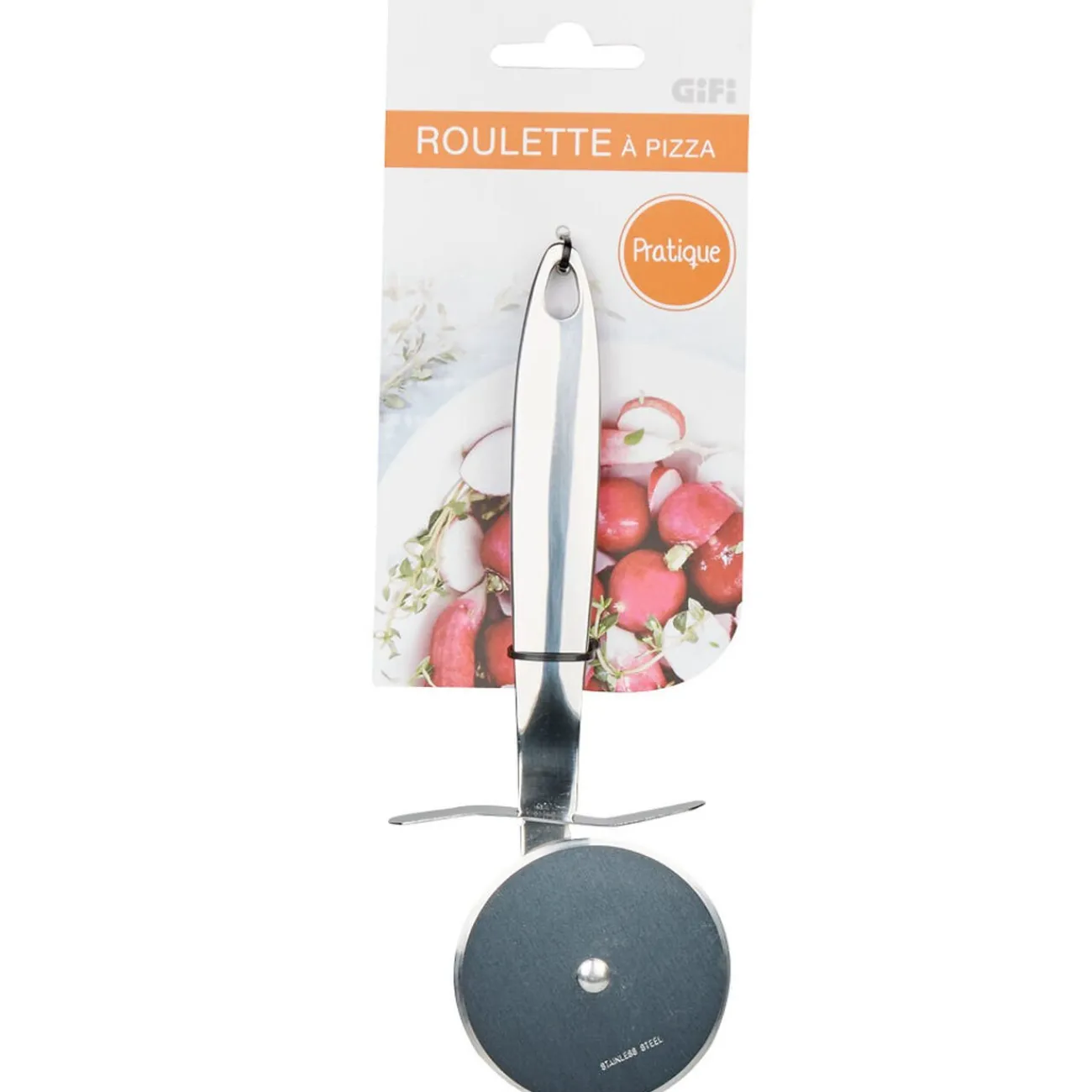 Gifi Roulette à pizza inox