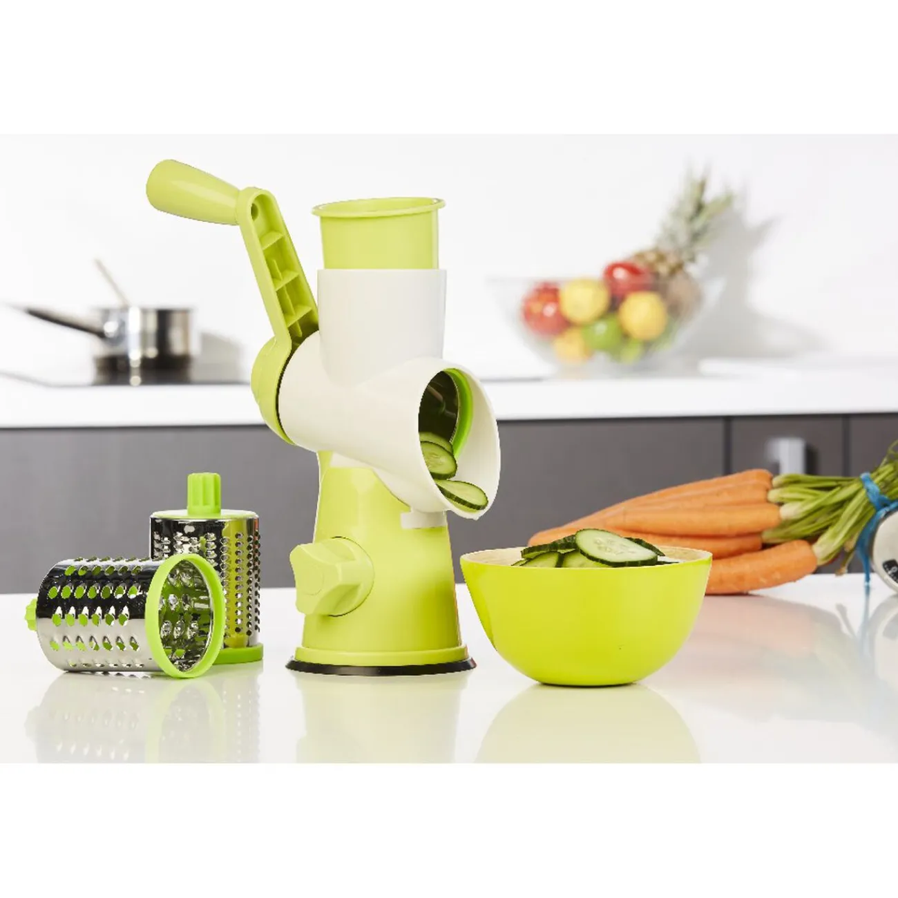 Gifi Râpe à tambour vert et blanc