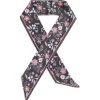 Gifi Beauté^Ruban pour cheveux motif floral noir et rose