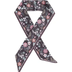 Gifi Beauté^Ruban pour cheveux motif floral noir et rose