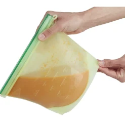 Gifi Sac de conservation alimentaire silicone réutilisable 1L x2