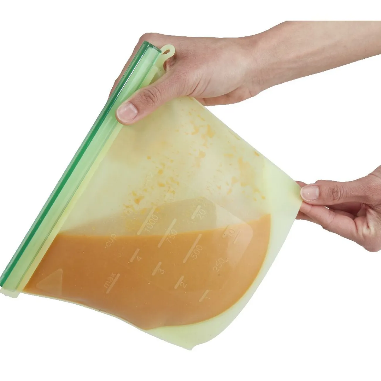 Gifi Sac de conservation alimentaire silicone réutilisable 1L x2
