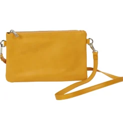 Gifi Beauté^Sac pochette à bandoulière moutarde