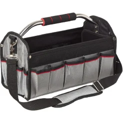 Gifi Aménagement Atelier^Sacoche boîte à outils noire rouge grise
