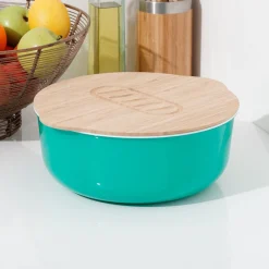 Gifi Saladier + couvercle 2 en 1 en bambou