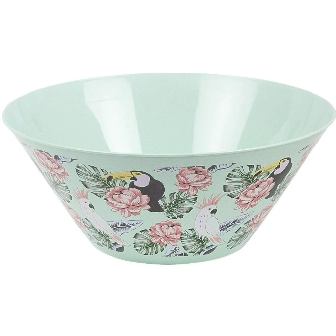 Gifi Saladier décor oiseau et feuille