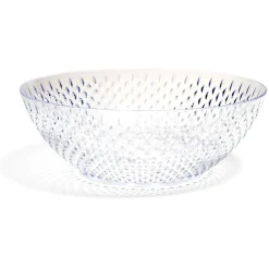 Gifi Saladier en plastique transparent effet martelé