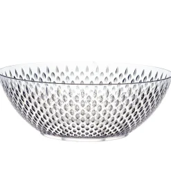 Gifi Saladier en plastique transparent effet martelé