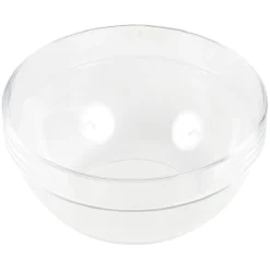 Gifi Saladier en verre avec couvercle blanc 1,8 L