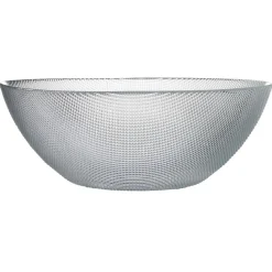 Gifi Saladier en verre design relief transparent x2