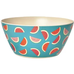 Gifi Saladier motif pastèque en plastique et bambou