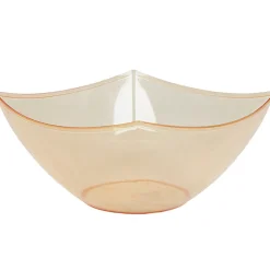 Gifi Saladier plastique carré orange transparent