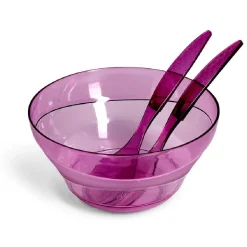 Gifi Saladier plastique Ø25cm avec couverts à salade - 3 modèles