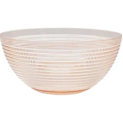 Gifi Saladier plastique strié noir transparent Ø17xH8,5cm