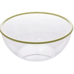 Gifi Saladier plastique transparent bordure coloré Ø28xH12,2cm