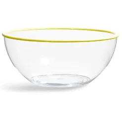 Gifi Saladier transparent au bord coloré