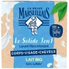 Gifi Bien-Être^Savon solide 3-en-1 Le Petit Marseillais lait bio sans sulfate