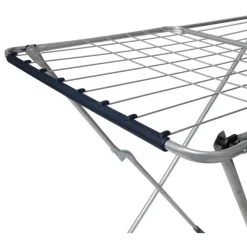 Gifi Entretien Du Linge|Séchoir à linge horizontal gris et bleu 18 m d'étendage