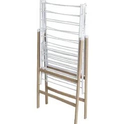 Gifi Entretien Du Linge|Séchoir à linge horizontal étendoir effet bois 15m