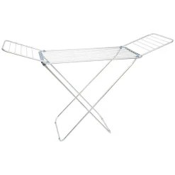 Gifi Entretien Du Linge|Séchoir à linge horizontal étendoir avec rabats aluminium noir