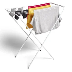 Gifi Entretien Du Linge|Séchoir 7m d'étendage acier blanc 79x40xH81cm