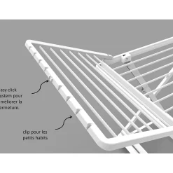 Gifi Entretien Du Linge|Séchoir pliable en résine étendoir à linge 21m