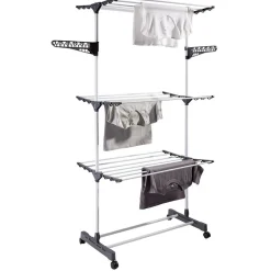 Gifi Entretien Du Linge|Séchoir étendoir à linge avec porte cintre 20m