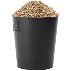 Gifi Nettoyage Et Entretien|Seau à pellets et granulés métal noir