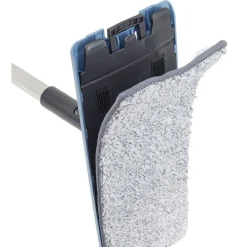 Gifi Nettoyage Et Entretien|Seau essoreur + balai plat noir et bleu 8L