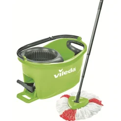 Gifi Nettoyage Et Entretien|Seau essoreur à pédale avec serpillère Vileda Turbo Clean vert