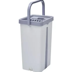 Gifi Nettoyage Et Entretien|Seau essoreur avec balai plat pliable 8 L