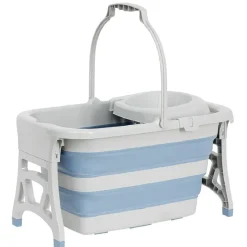 Gifi Nettoyage Et Entretien|Seau essoreur rétractable 20L gris