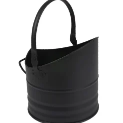 Gifi Chauffage^Seau porte bûches noir