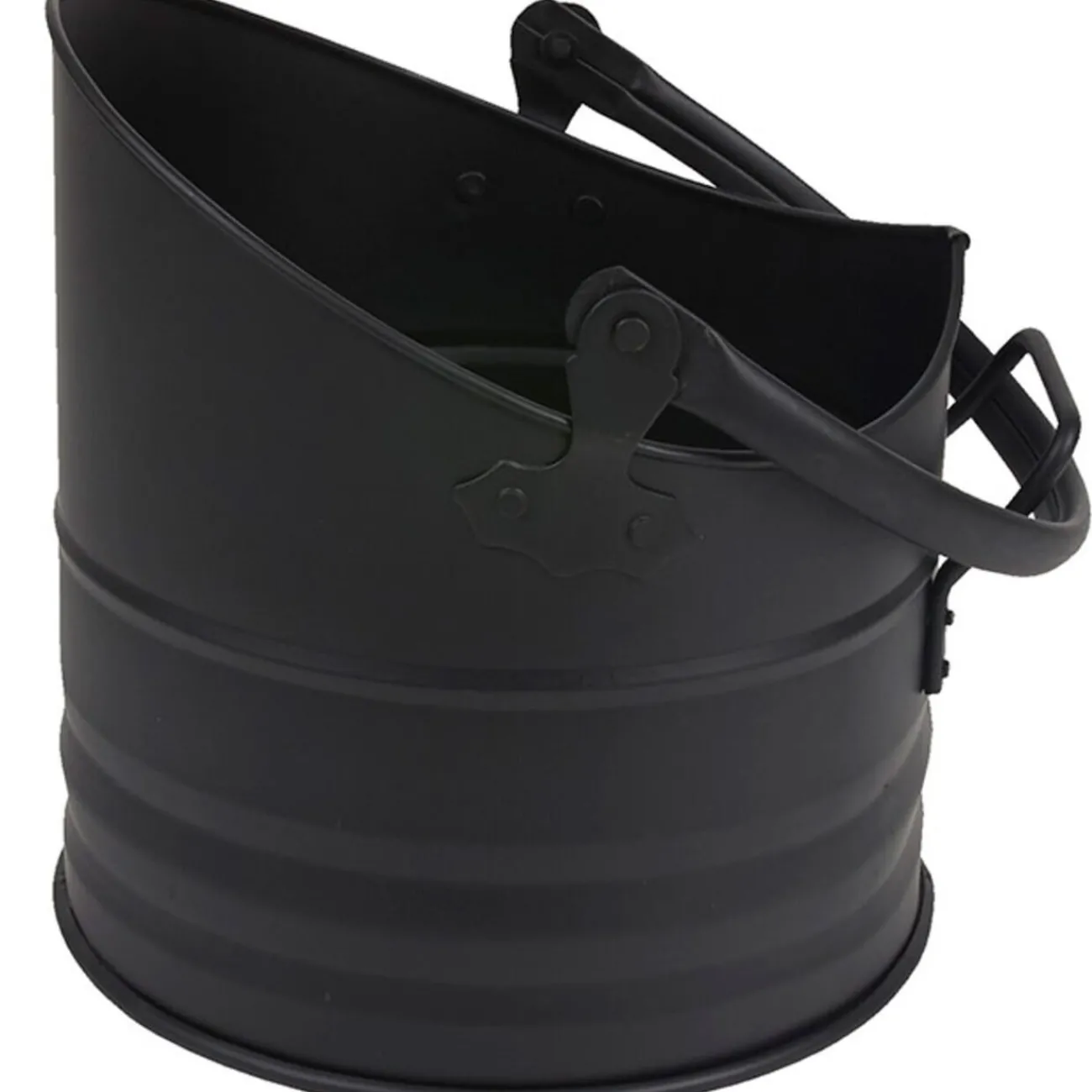 Gifi Chauffage^Seau porte bûches noir