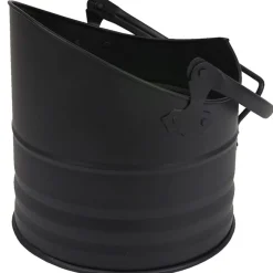 Gifi Chauffage^Seau porte bûches noir