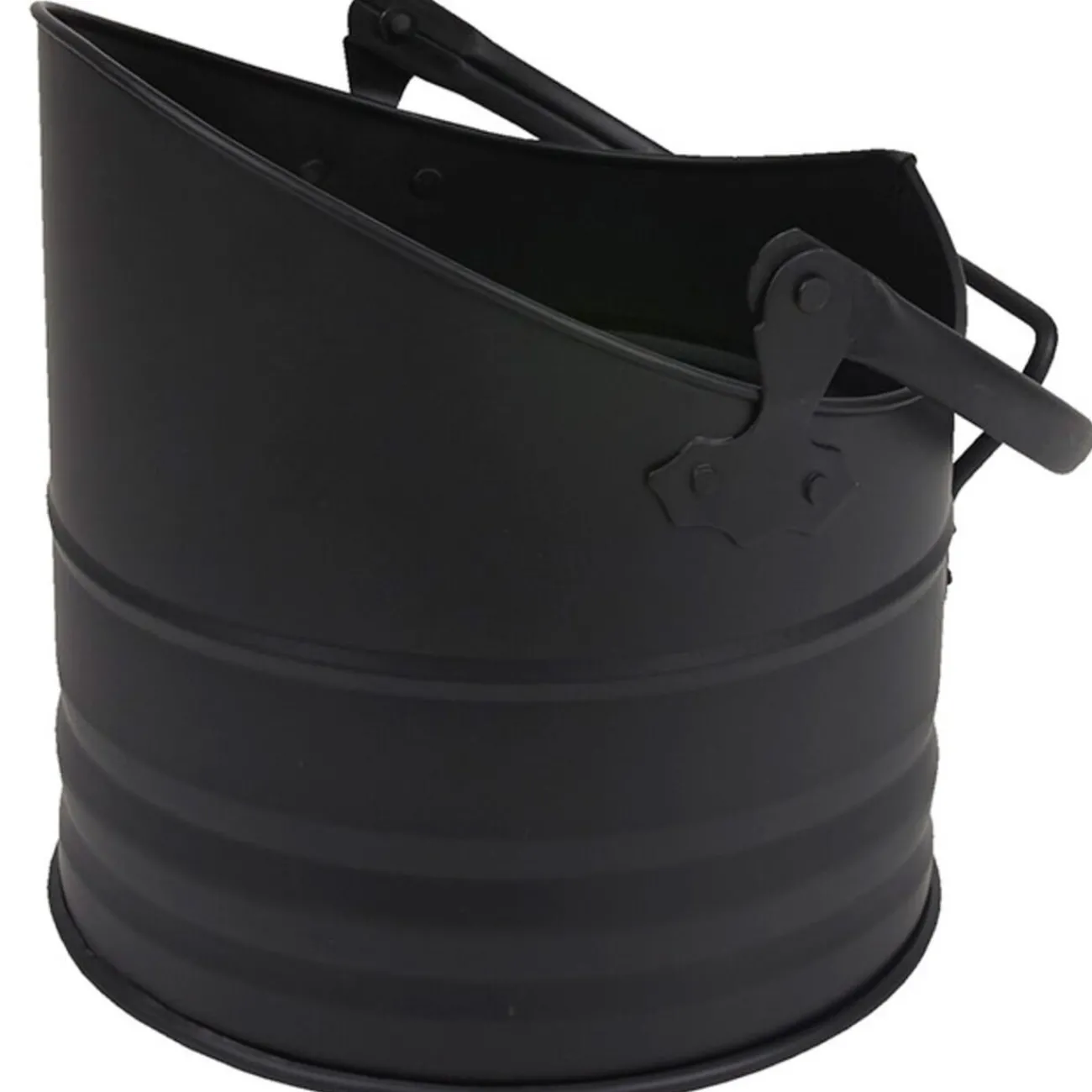 Gifi Chauffage^Seau porte bûches noir