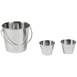 Gifi Seau pour frites inox argenté