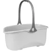 Gifi Nettoyage Et Entretien|Seau rectangulaire en plastique blanc et gris